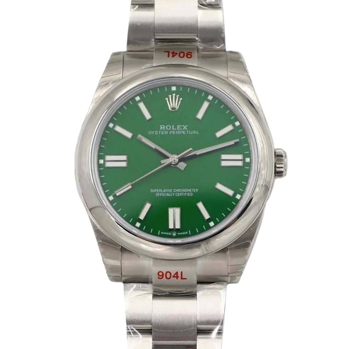 Oyster Perpetual 41mm grünes Zifferblatt 114300