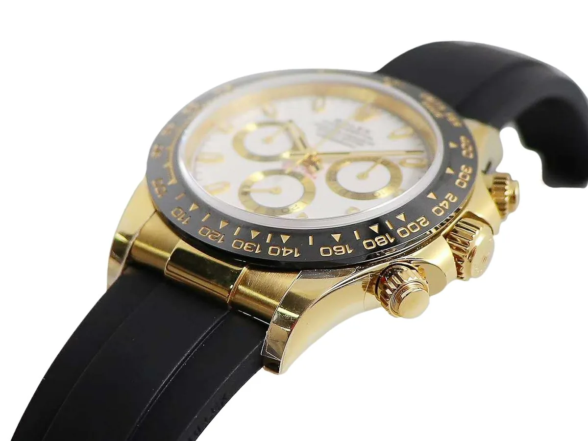Daytona 116518LN White Dial in Yellow Gold - Image 3