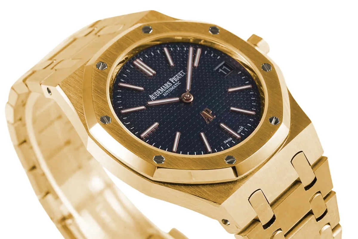 Royal Oak 15202 39mm cadran bleu en or jaune – Image 3