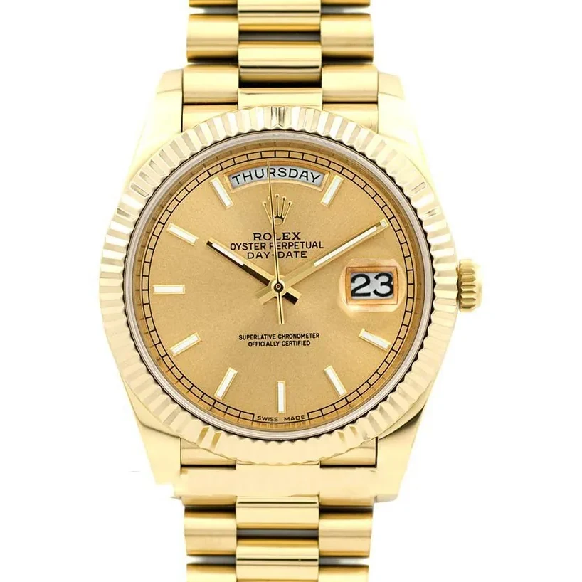 Day-Date 40 228238 Clean Factory Champagne Dial in Yellow Gold