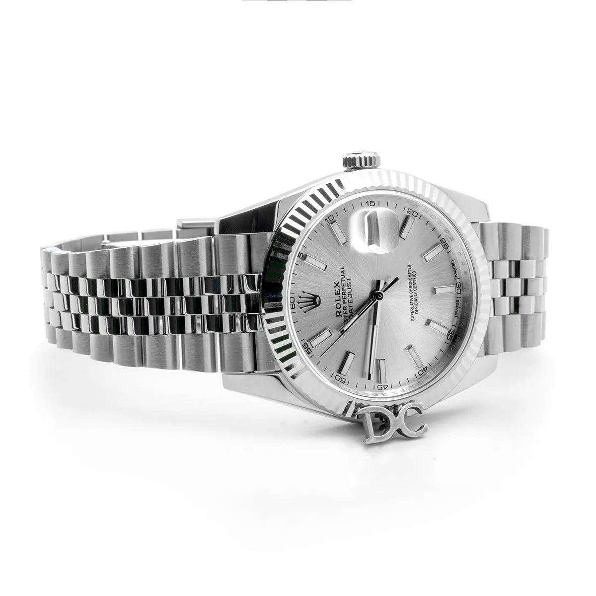 Datejust 41 126334 cadran argenté index bâtons en or blanc – Image 2