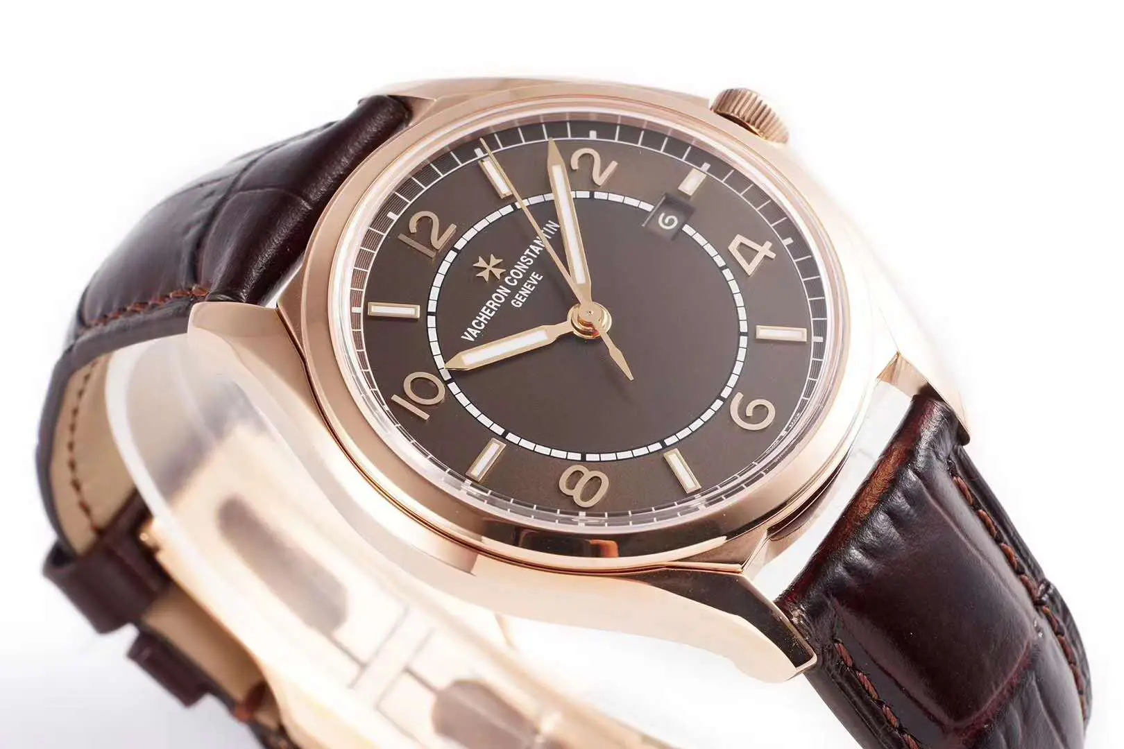 Fiftysix Brown Dial in Pink Gold Ref: 4600E - Image 5