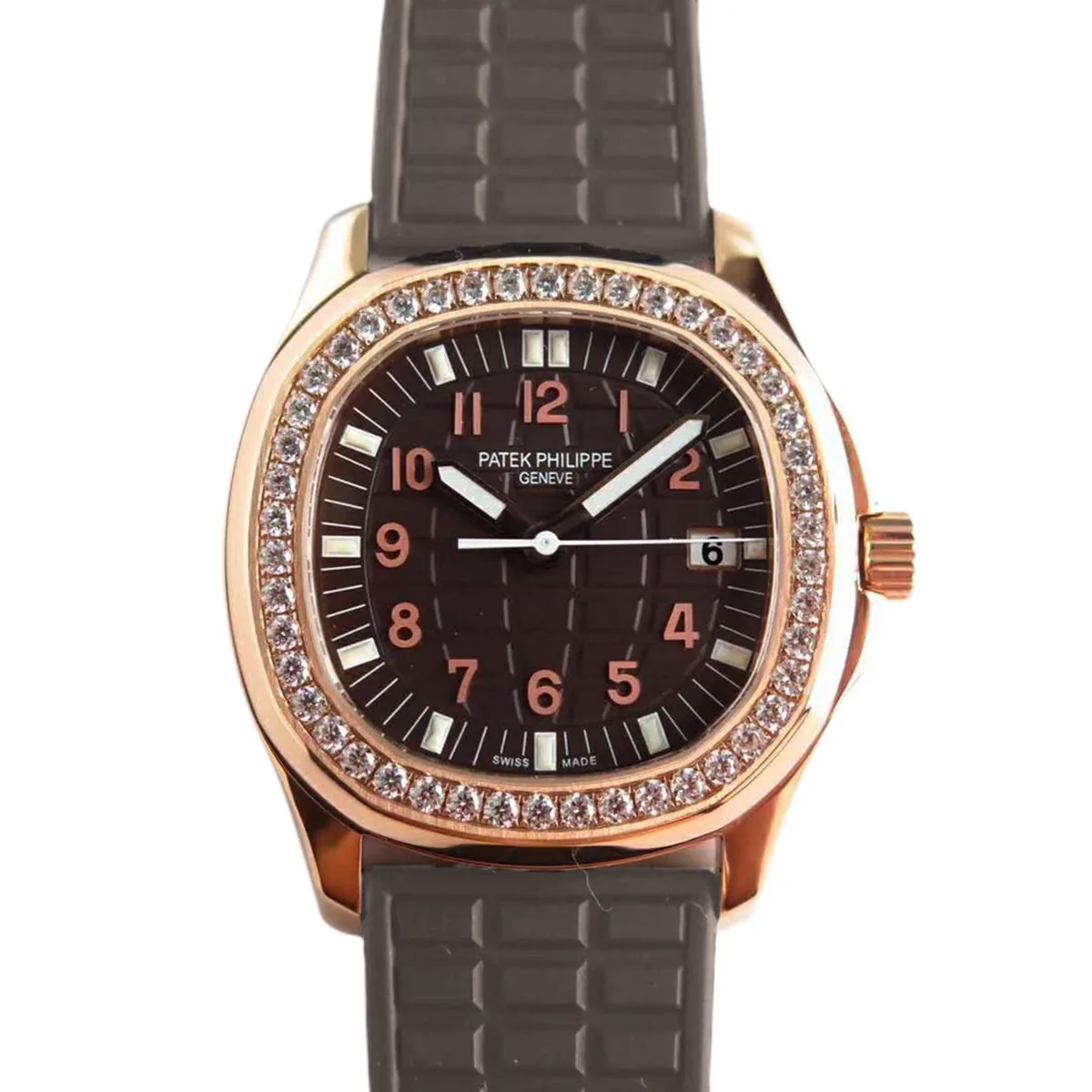 Aquanaut Luce 5068R-001 esfera marrón en oro rosa