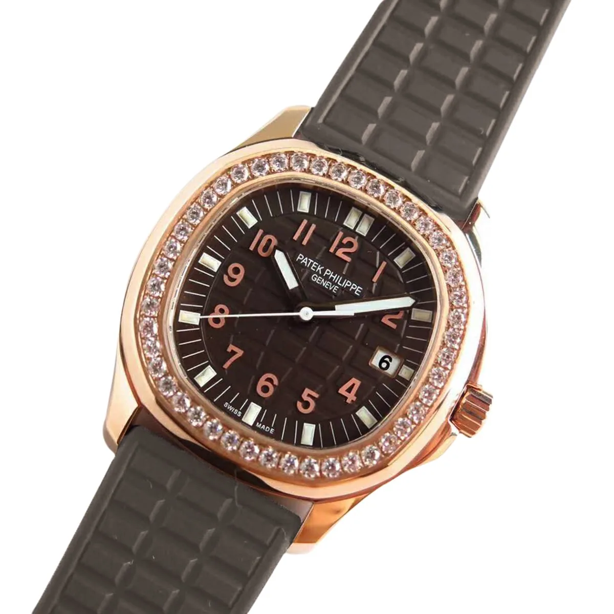 Aquanaut Luce 5068R-001 esfera marrón en oro rosa - Imagen 3