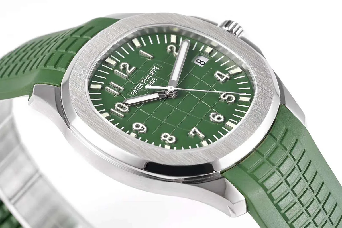 Aquanaut 5168G-010 esfera verde en oro blanco - Imagen 8
