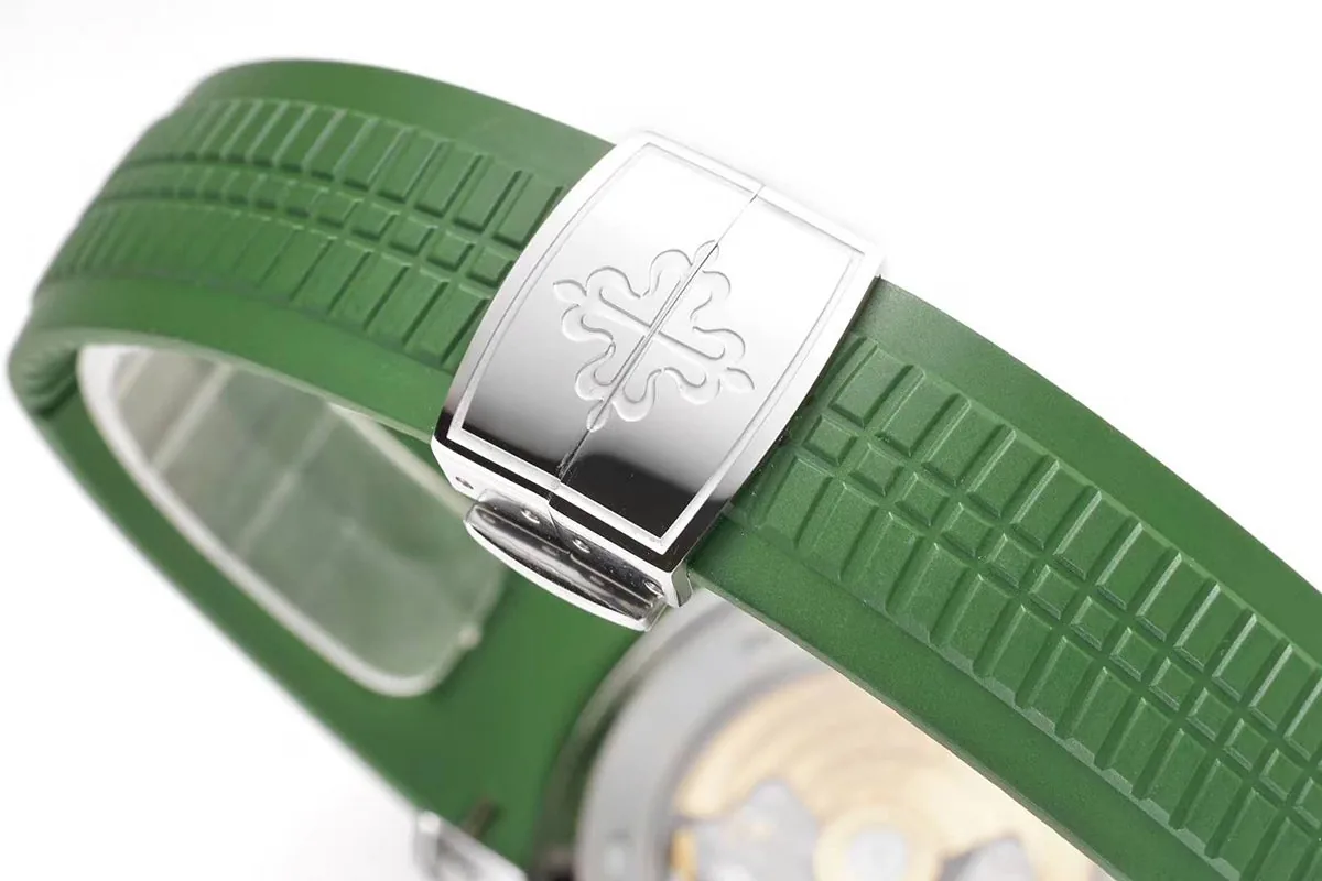 Aquanaut 5168G-010 esfera verde en oro blanco - Imagen 7