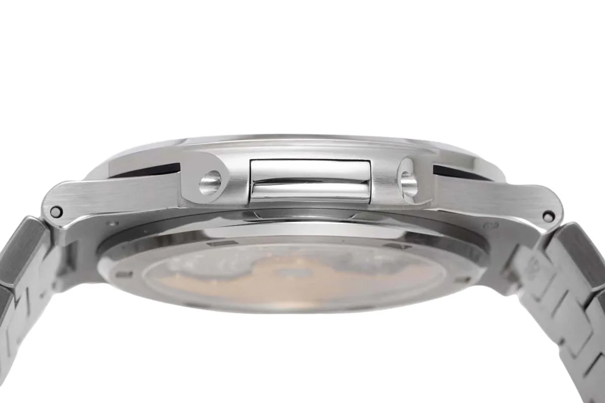Nautilus Jumbo 5711/1A-011 quadrante bianco con lunetta con diamanti - immagine 6