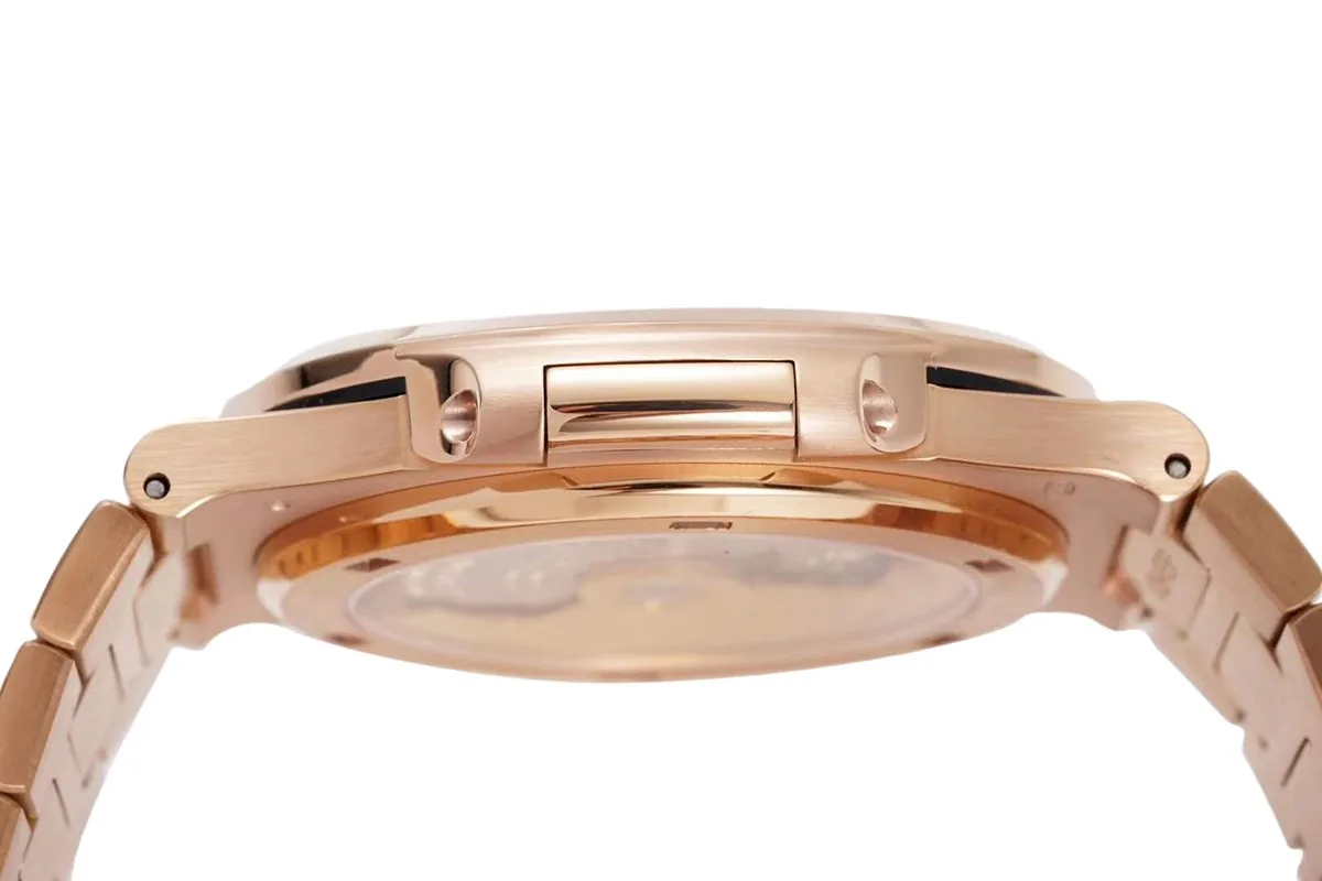 Nautilus Jumbo 5711/1R White Dial with Diamond Bezel - Image 8