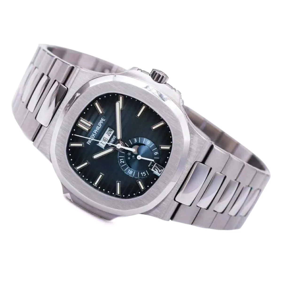 Nautilus 5726/1A-014 quadrante blu in acciaio - immagine 3