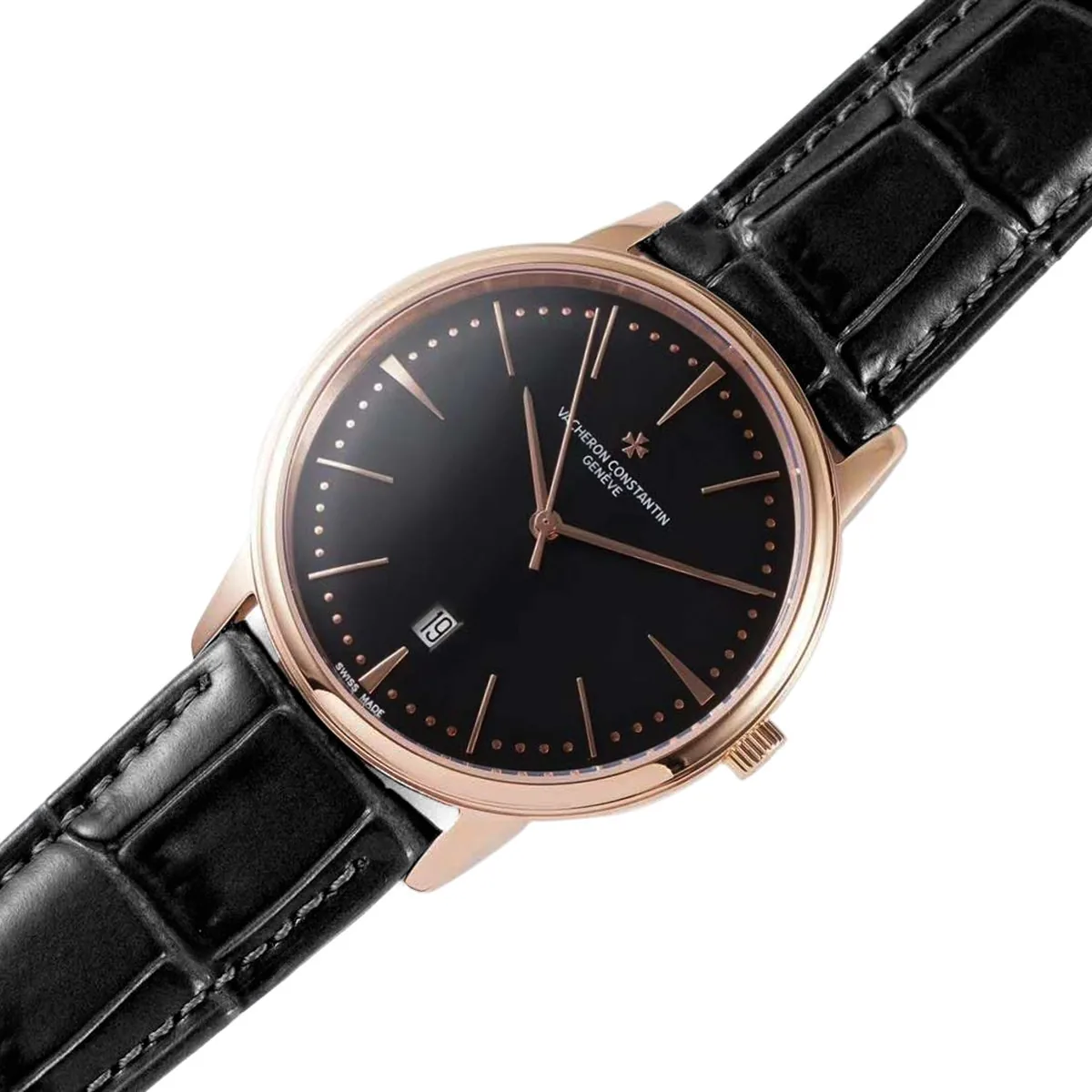 Patrimony Black Dial in Pink Gold Ref: 85180 - Image 3