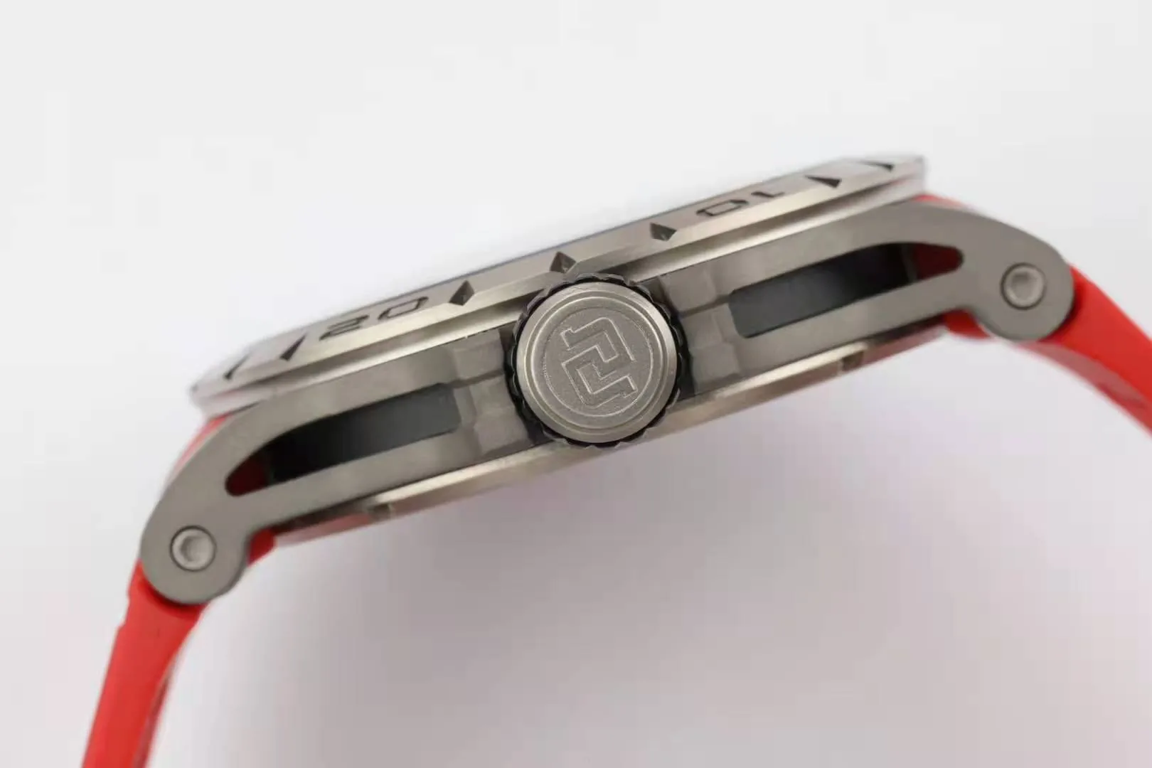 Excalibur Spider Skeleton Flying Tourbillon with Red Rubber Strap - Image 6