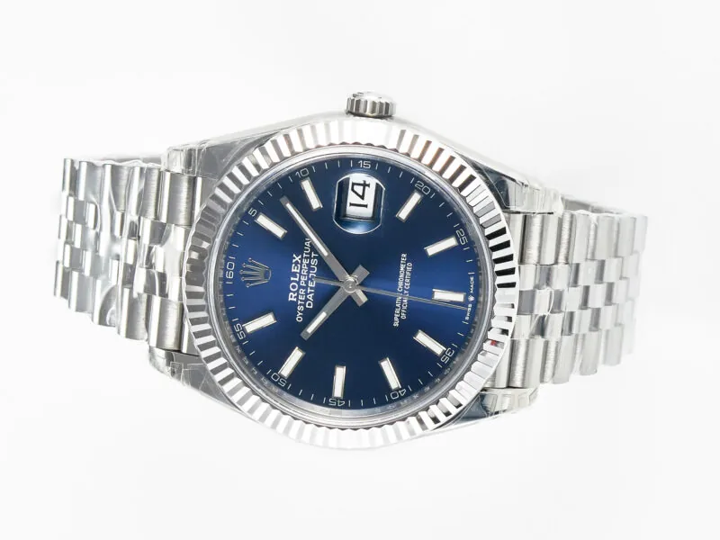 Datejust 36mm 126334 VSF Blue Dial Stick Markers in White Gold - Image 3