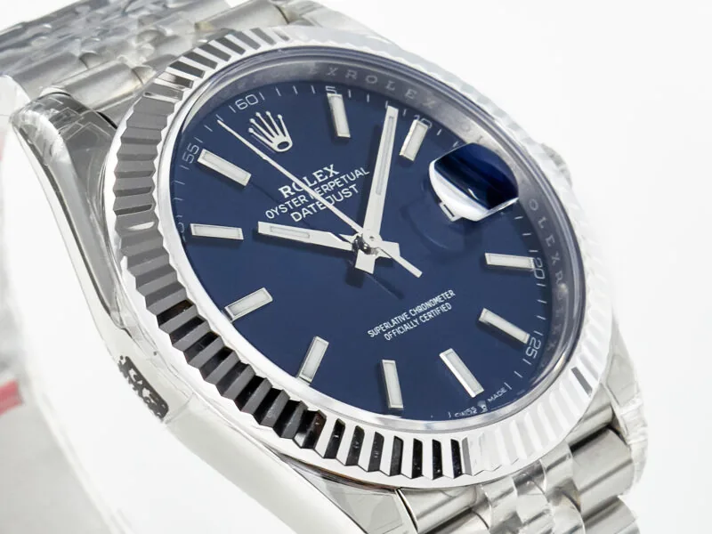 Datejust 36mm 126334 VSF Blue Dial Stick Markers in White Gold - Image 5