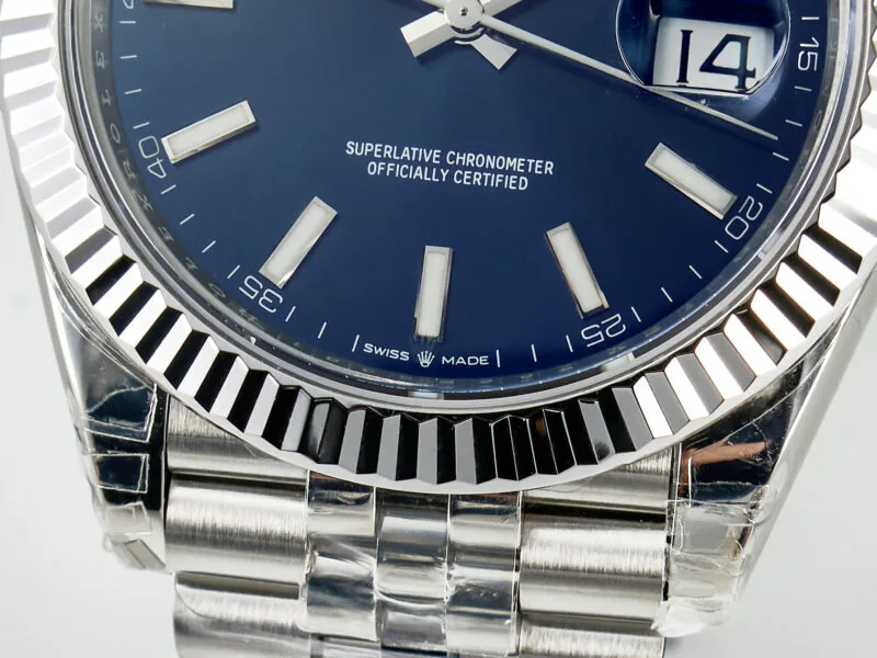 Datejust 36mm 126334 VSF Blue Dial Stick Markers in White Gold - Image 7