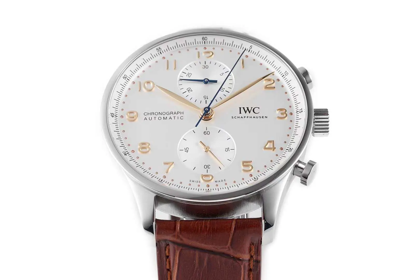 Portugieser Chronograph IW371611 White Dial in Steel - Image 5