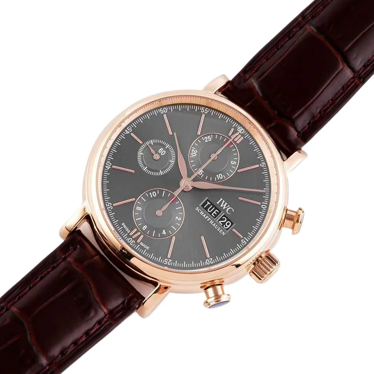 Portofino Chronograph IW391021 Grey Dial in Rose Gold - Image 2