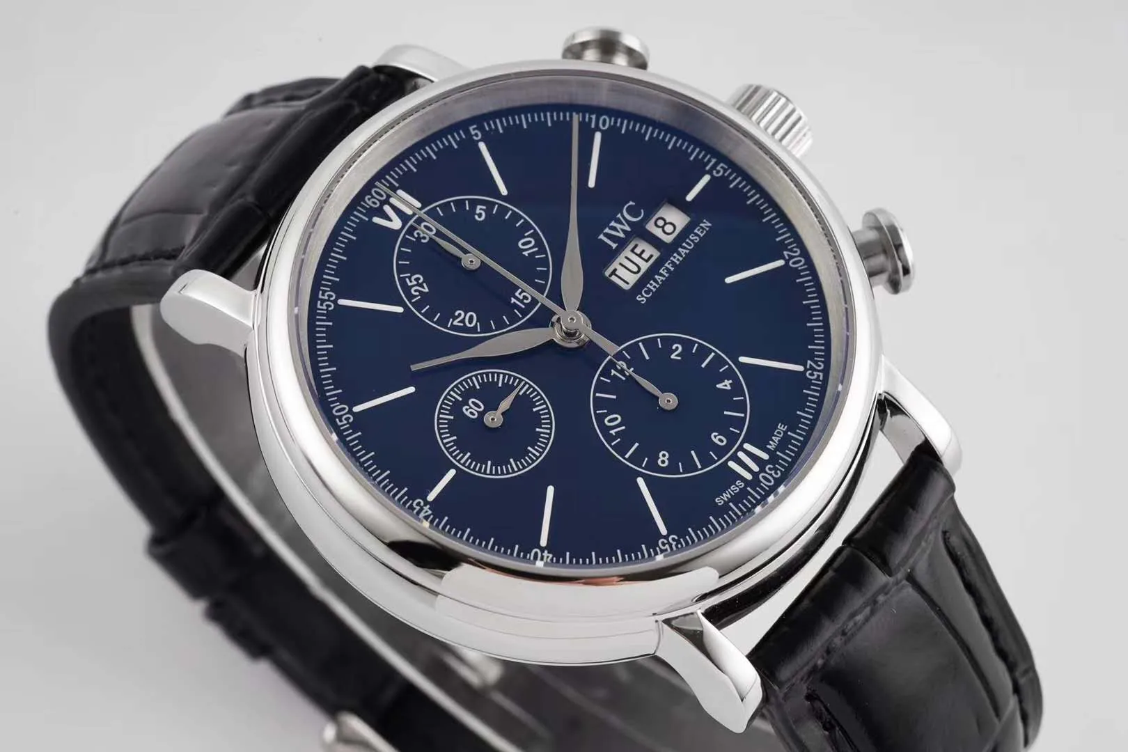 Portofino Chronograph IW390303 Edition “150 Years” Blue Dial in Steel - Image 6