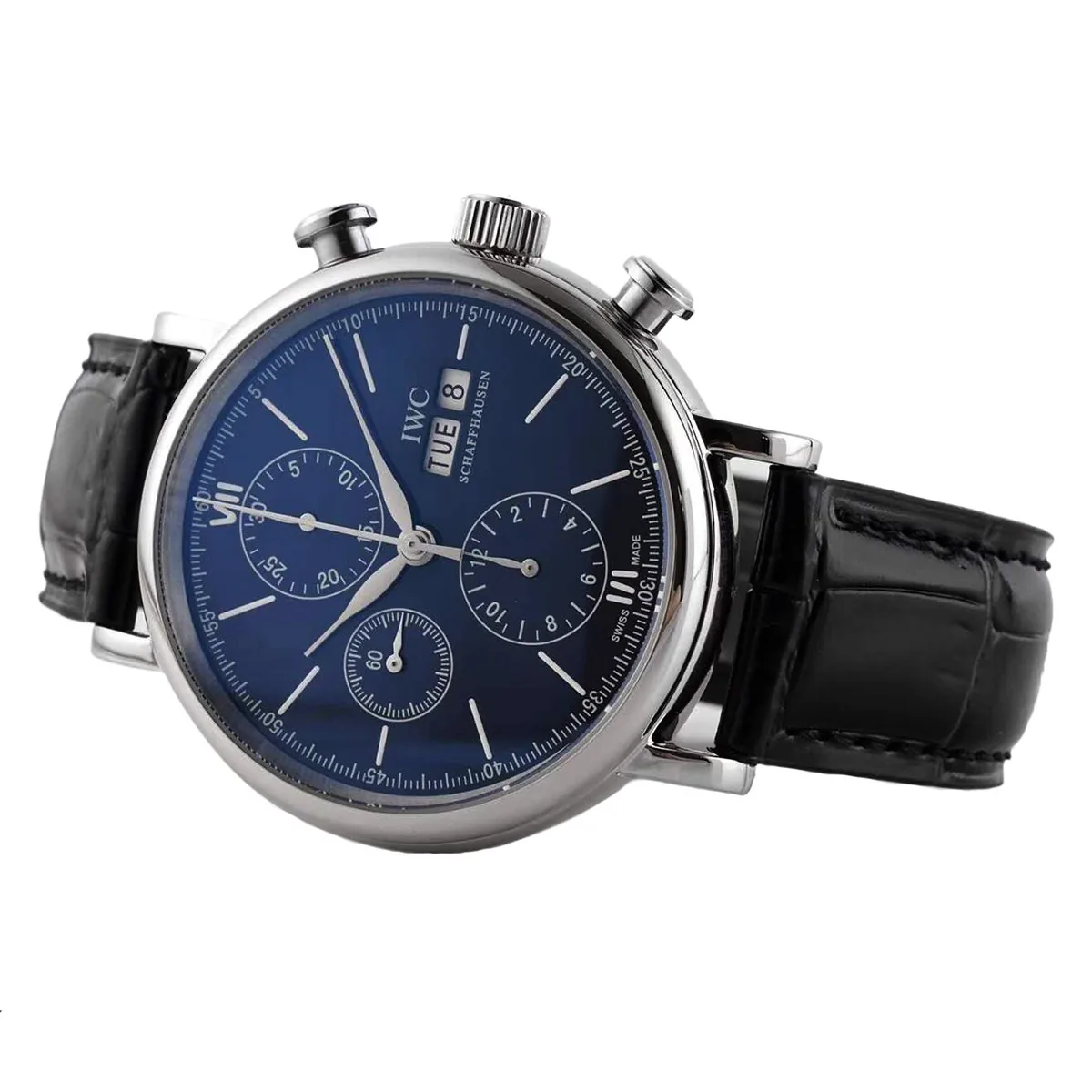 Portofino Chronograph IW390303 Edition “150 Years” Blue Dial in Steel - Image 2