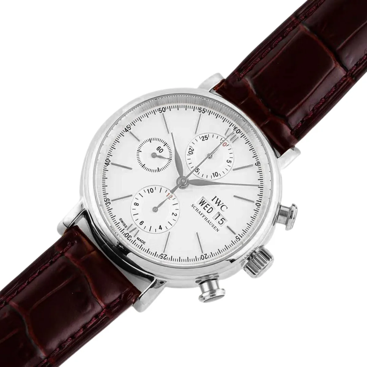 Portofino Chronograph IW391027 Edition „150 Years“ weißes Zifferblatt in Stahl – Bild 2
