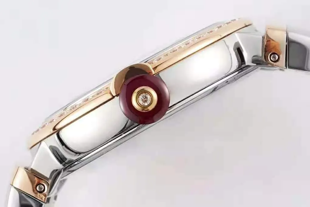 Lvcea Grey Dial in Rose Gold/Steel with Diamond Bezel - Image 9
