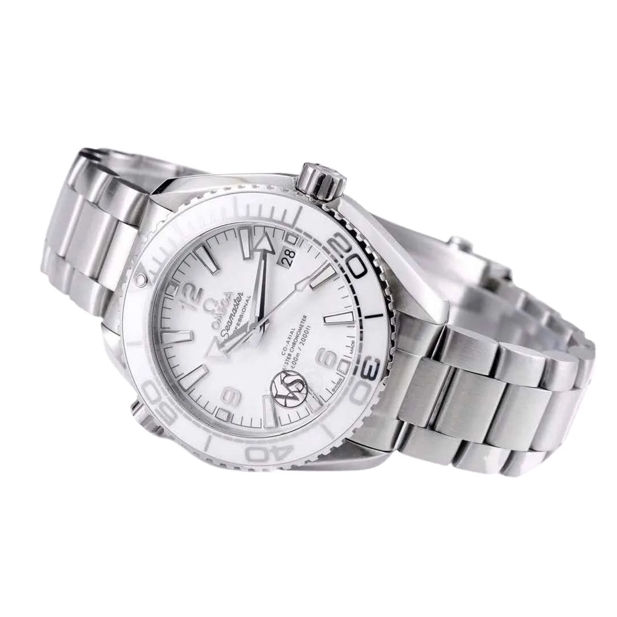 Seamaster Planet Ocean 600M Co-Axial Master Chronometer White Dial 39.5mm on Bracelet - Image 4