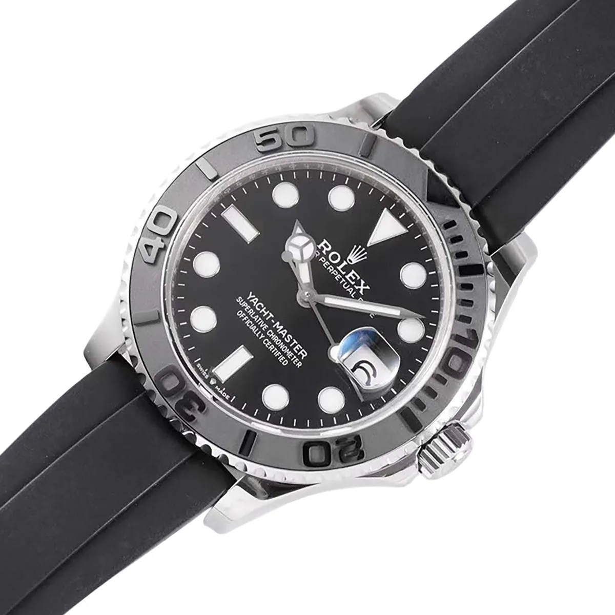 Yacht-Master 42 226659 oro bianco su cinturino Oysterflex - immagine 2