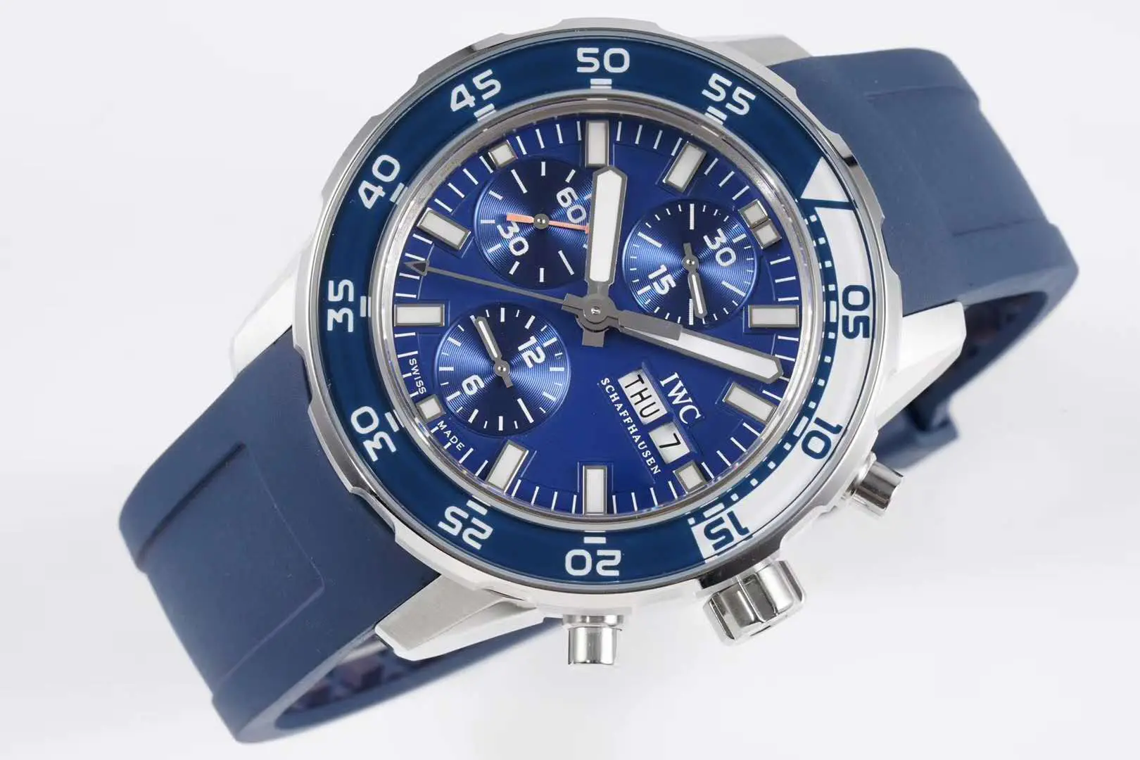 Aquatimer Chronograph IW376711 quadrante blu - immagine 2
