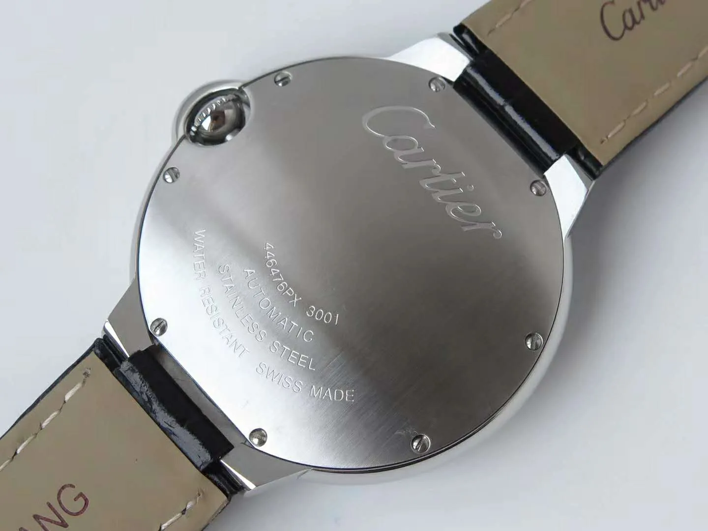 Ballon Bleu de Cartier 42mm quadrante pavé di diamanti in acciaio - immagine 8