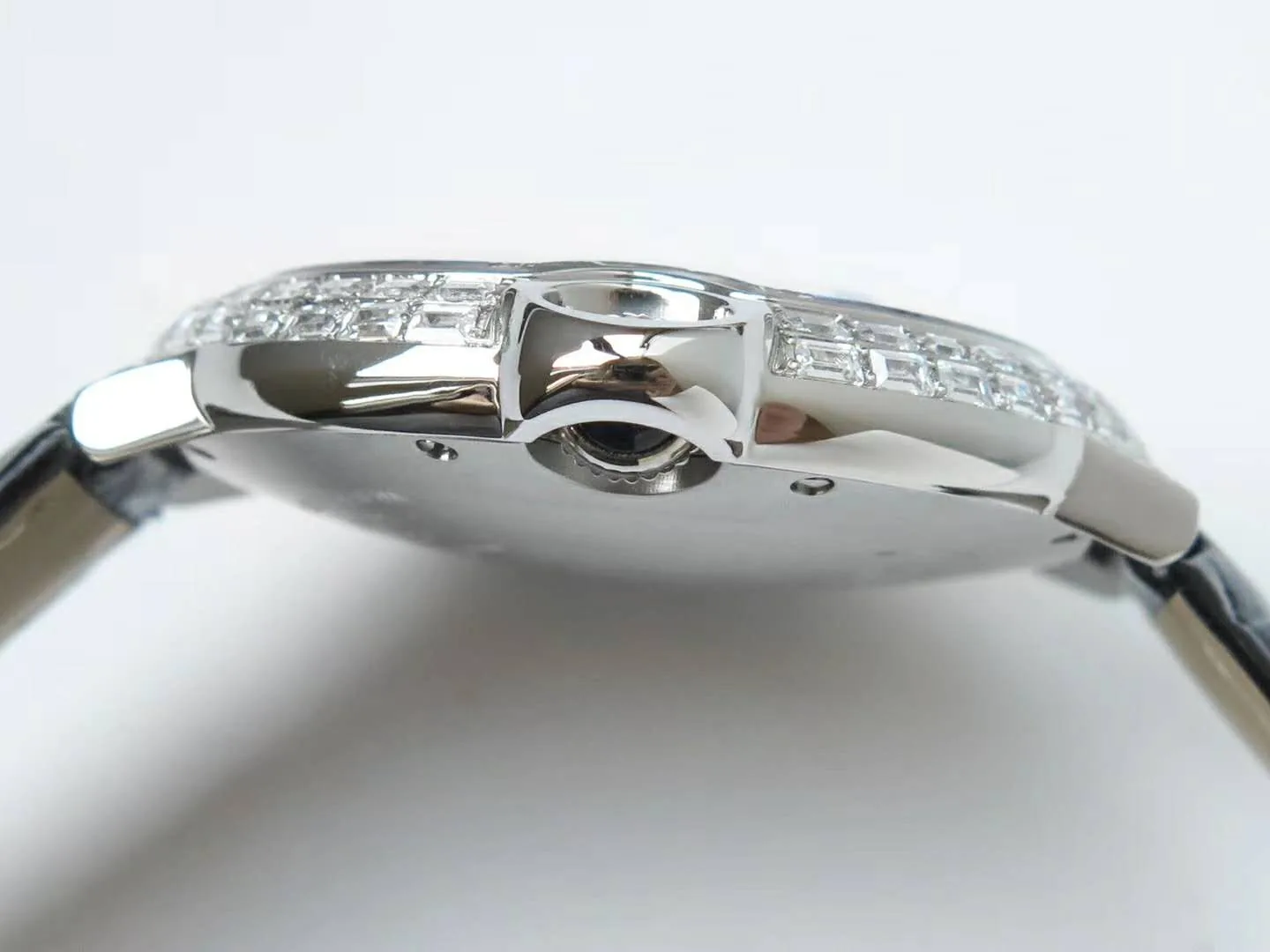 Ballon Bleu de Cartier 42mm quadrante pavé di diamanti in acciaio - immagine 7