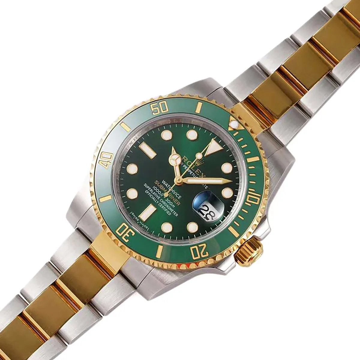 Submariner 116613LV ‘Watchvice Edition’ Hulk en or jaune et acier – Image 2