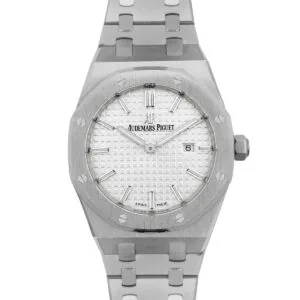 Lady Royal Oak 67650 White Dial in Steel