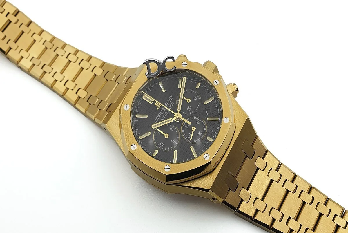 Royal Oak Self-Winding Chronograph esfera blanca en oro amarillo - Imagen 2