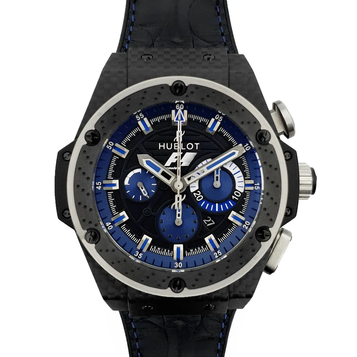 King Power F1 Interlagos Matte Black Dial Chronograph