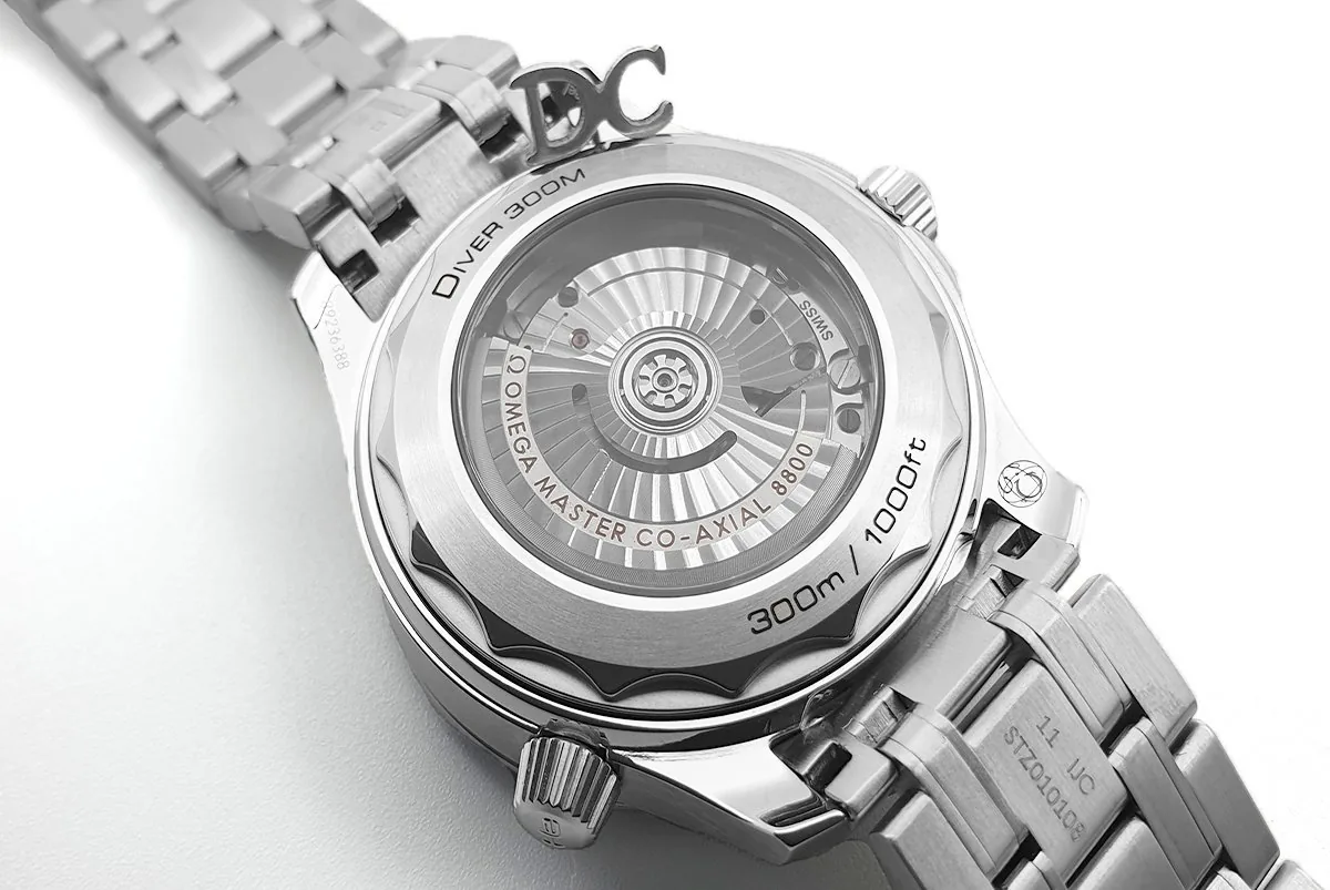 Seamaster Diver 300M Omega Co-Axial Master Chronometer 42mm White Dial with Black Bezel - Image 6