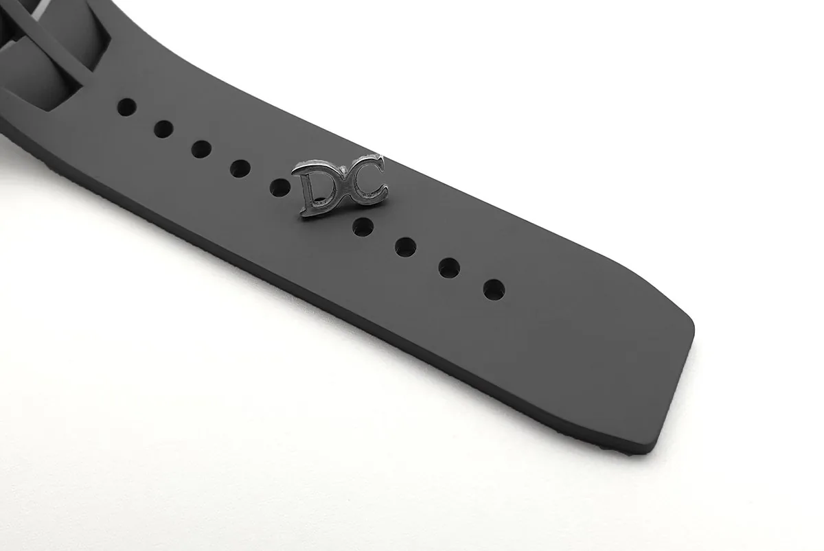 RM 011 Saint Tropez Polo Club White ATZ Ceramic and Titanium on Grey Rubber Strap - Image 10