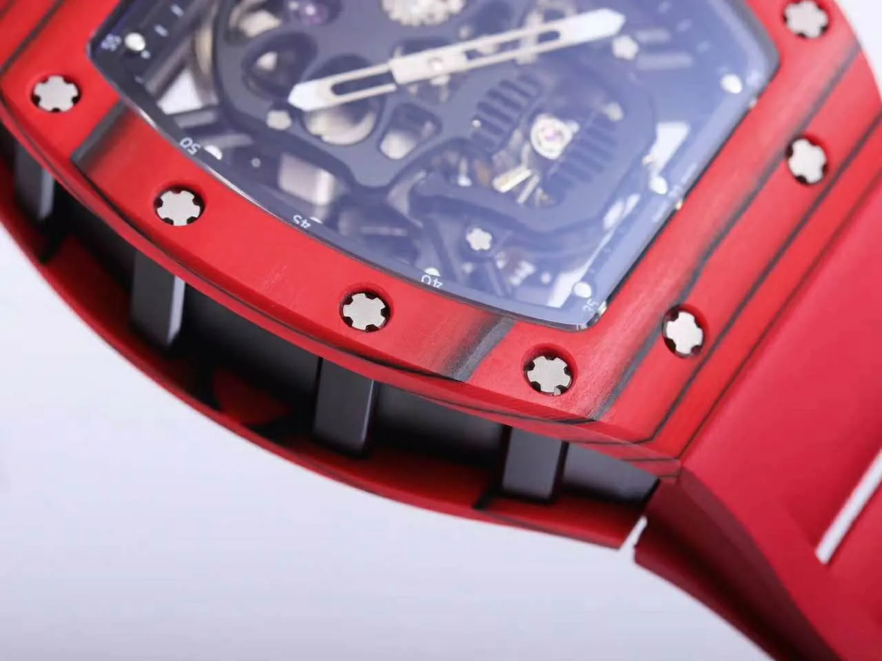 RM 052-01 Tourbillon Black Skull in Red NTPT Carbon - Image 7