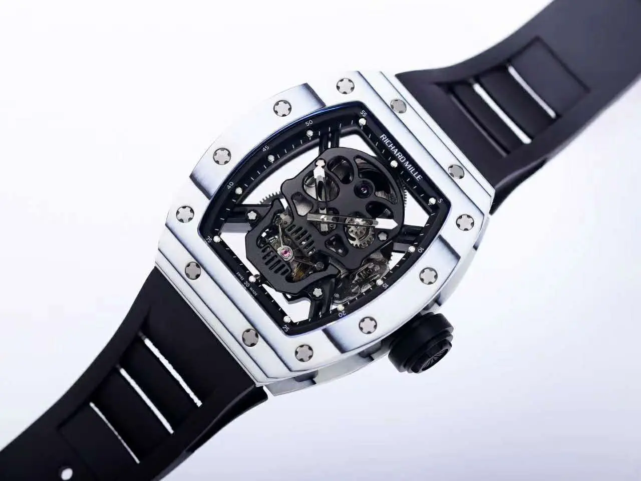 RM 052-01 Tourbillon Black Skull in White NTPT Carbon - Image 3