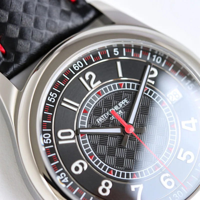 Calatrava 6007G-001 cadran noir rouge en or blanc – Image 5