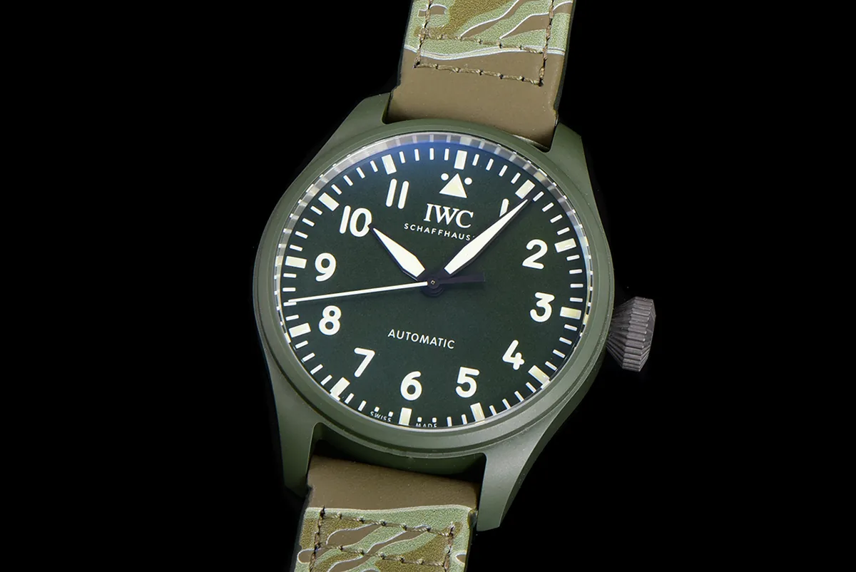 Big Pilot’s Watch 43 IW329802 Top Gun Edition Woodland am Camouflage-Armband – Bild 4