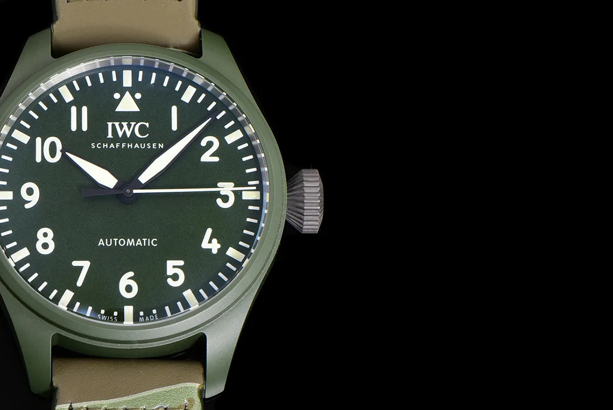 Big Pilot’s Watch 43 IW329802 Top Gun Edition Woodland am Camouflage-Armband – Bild 8