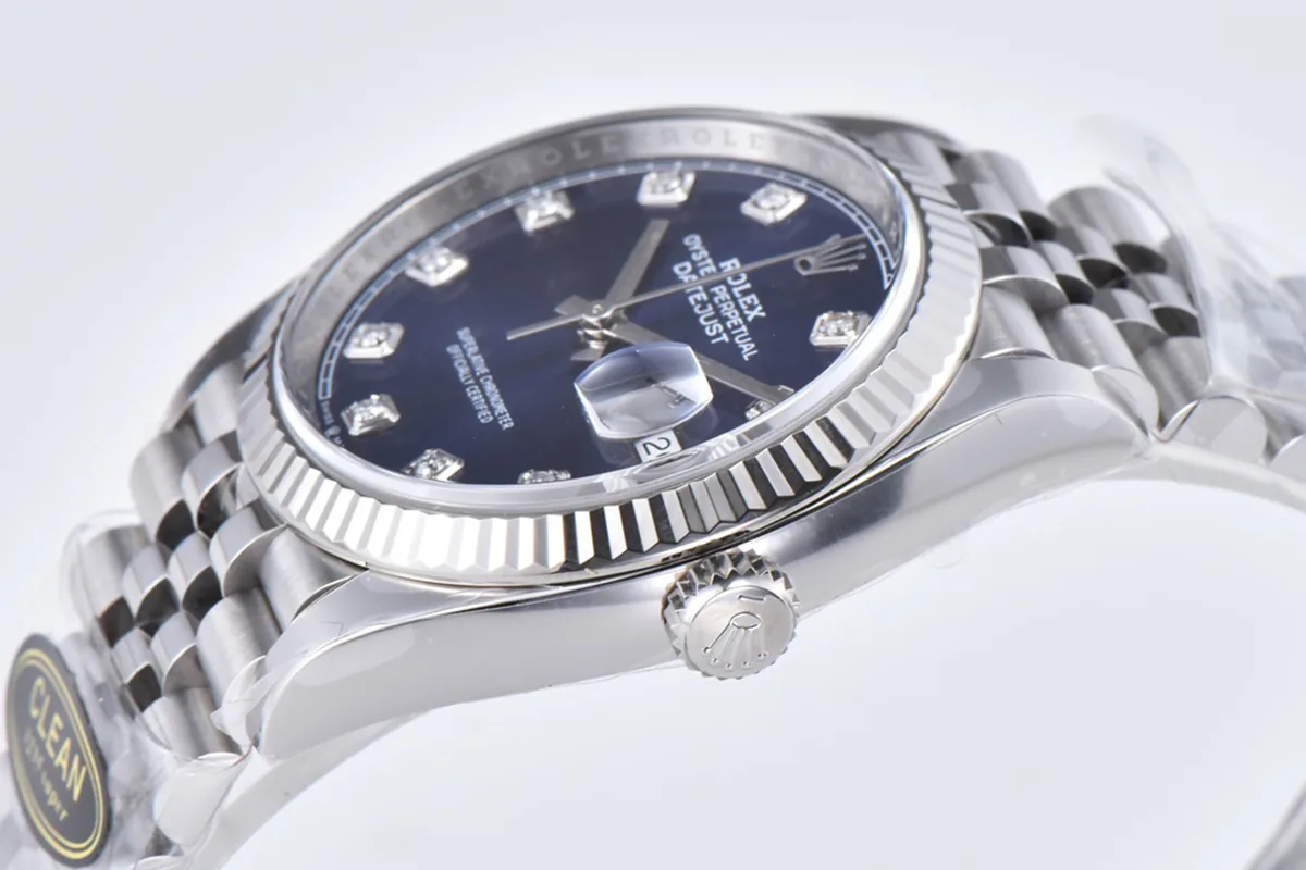 Datejust 36 126234 Bright Blue Dial with Diamond Marker in Steel in Jubilee Bracelet - Image 7