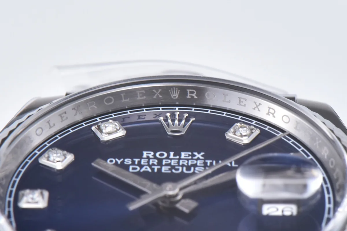 Datejust 36 126234 Bright Blue Dial with Diamond Marker in Steel in Jubilee Bracelet - Image 5