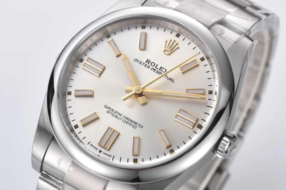 Oyster Perpetual 41mm silbernes Zifferblatt 124300 – Bild 3