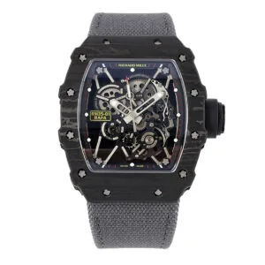 RM 035-01 Rafael Nadal NTPT Carbon on Grey Nylon Strap (Sonic)