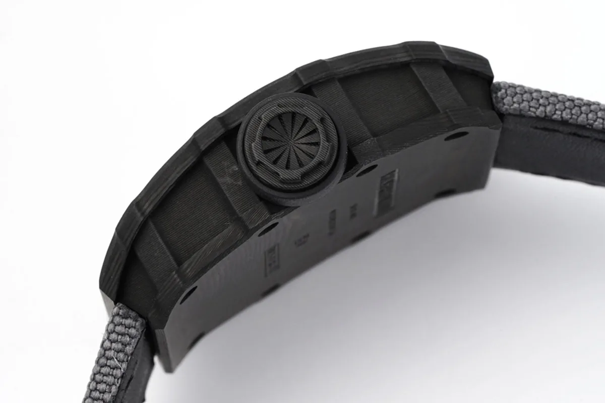 RM 035-01 Rafael Nadal NTPT Carbon on Grey Nylon Strap (Sonic) - Image 5