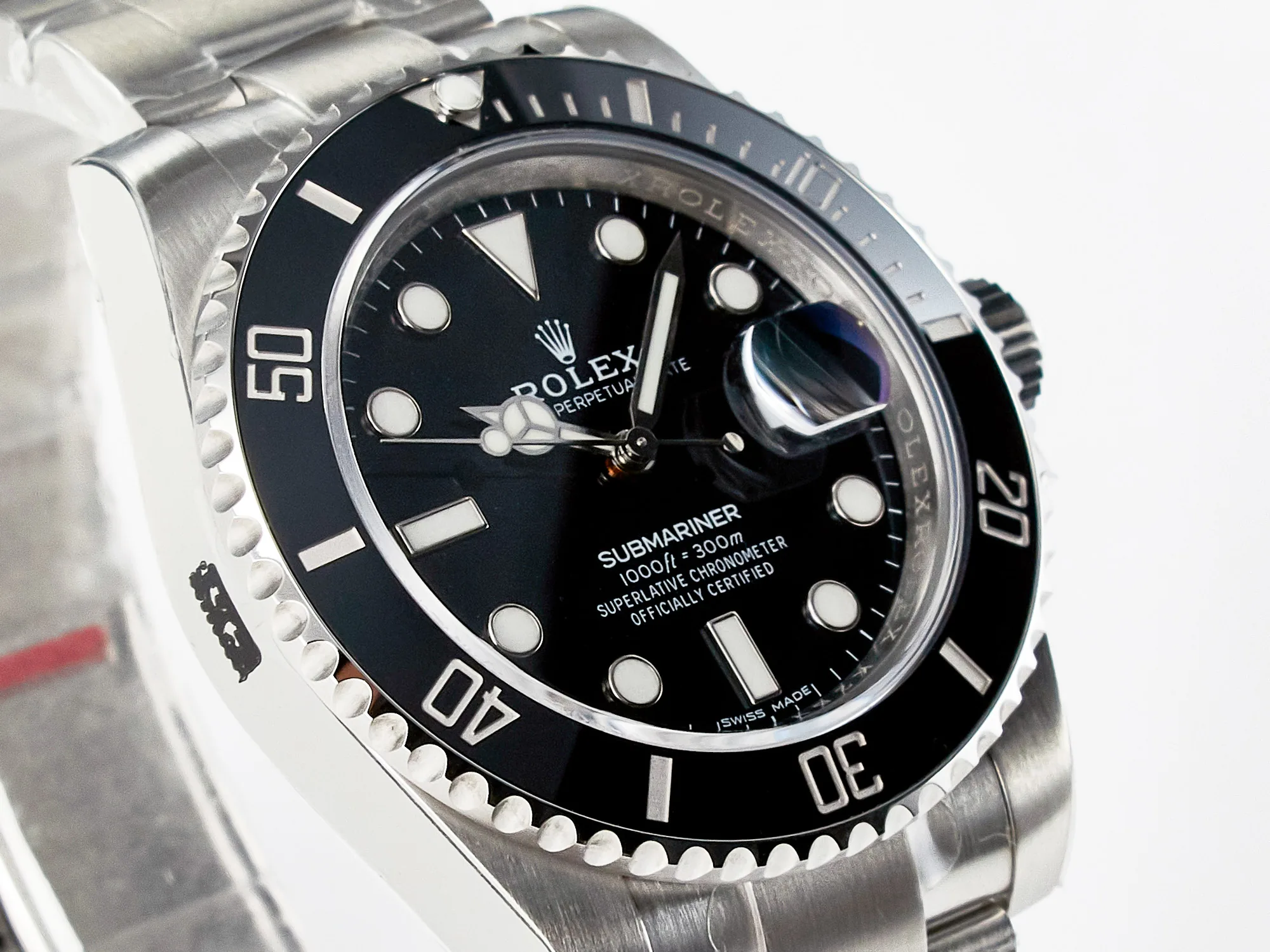 Submariner 116610 LN ceramica nera ZZF 1:1 Best Edition cassa e bracciale SS 904L VS3135 V3 - immagine 4