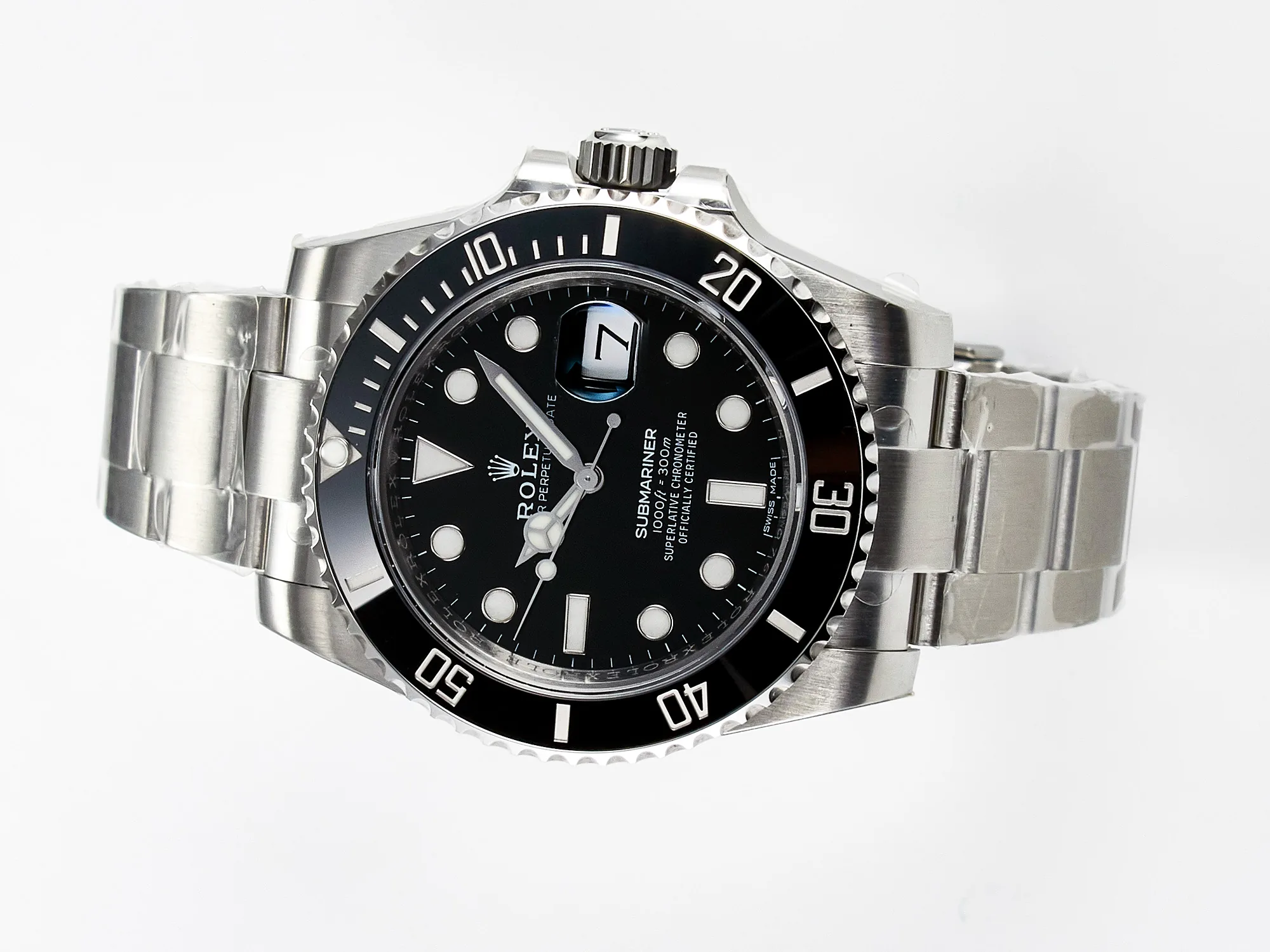Submariner 116610 LN ceramica nera ZZF 1:1 Best Edition cassa e bracciale SS 904L VS3135 V3 - immagine 7