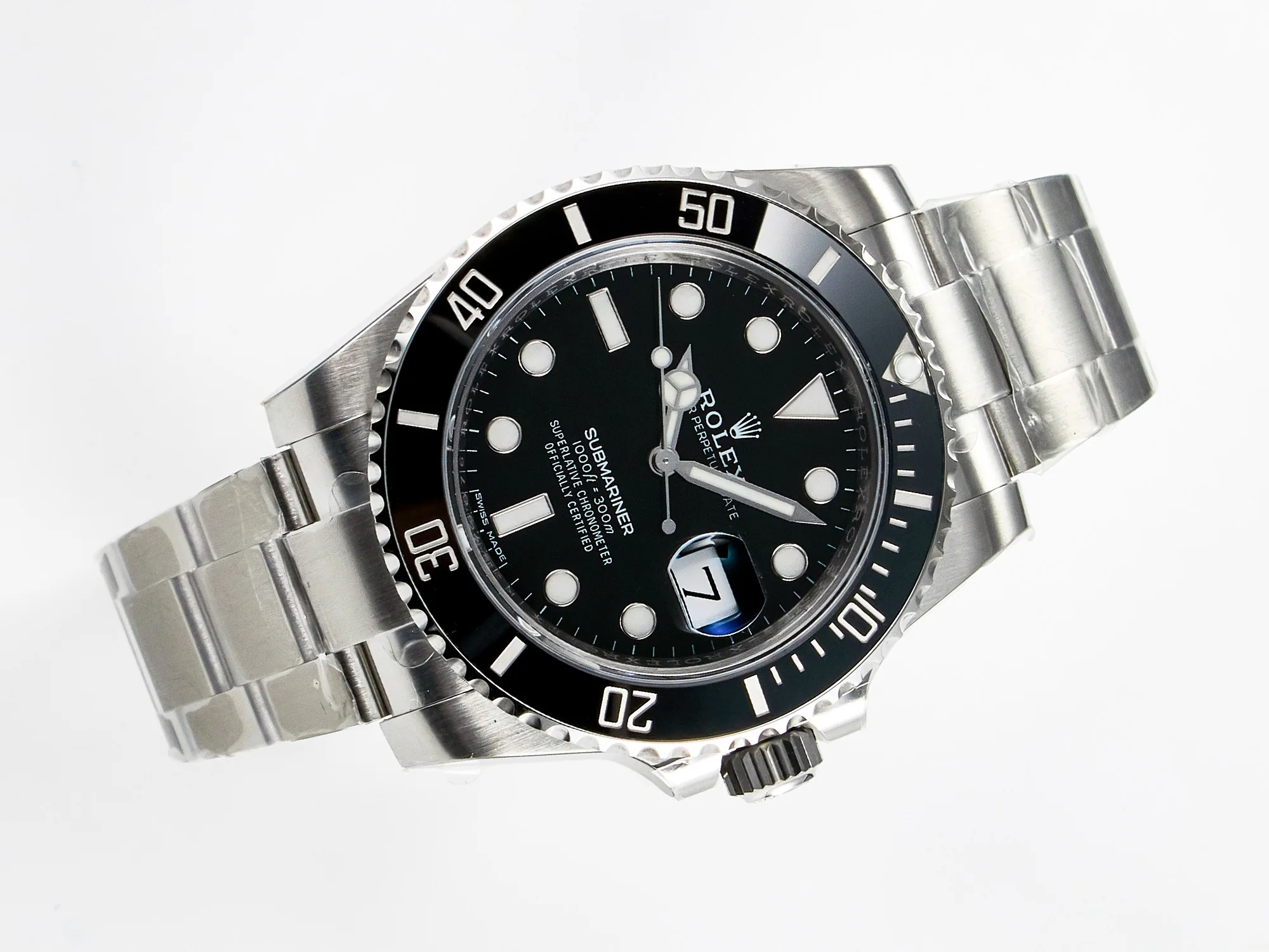 Submariner 116610 LN ceramica nera ZZF 1:1 Best Edition cassa e bracciale SS 904L VS3135 V3 - immagine 8