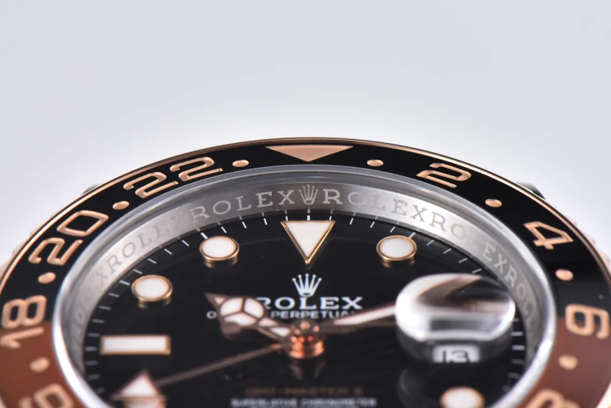 GMT Master II 126715 CHNR Clean Factory „Rootbeer“ in Roségold und Stahl – Bild 9