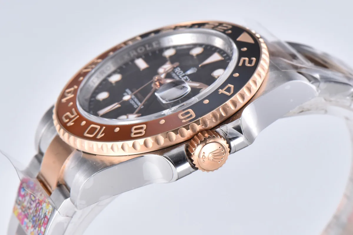GMT Master II 126715 CHNR Clean Factory „Rootbeer“ in Roségold und Stahl – Bild 8